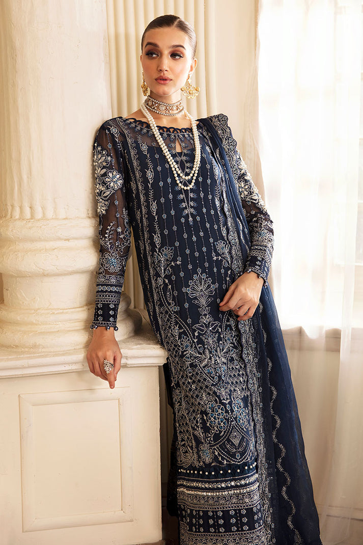 GULAAL LUXURY WEDDING EMBROIDERED CHIFFON - 3 PC UNSTITCHED