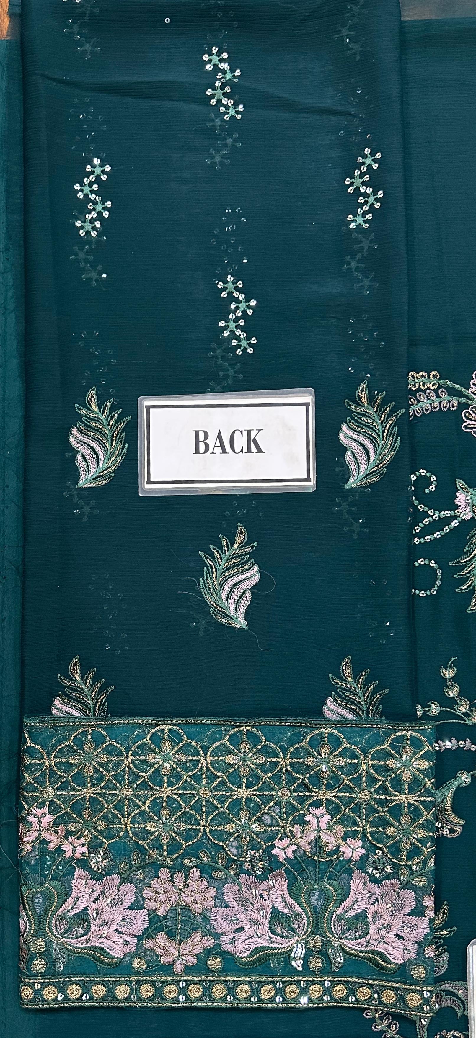 LAVISH LUXURY EMBROIDERED CHIFFON - 3 PC UNSTITCHED
