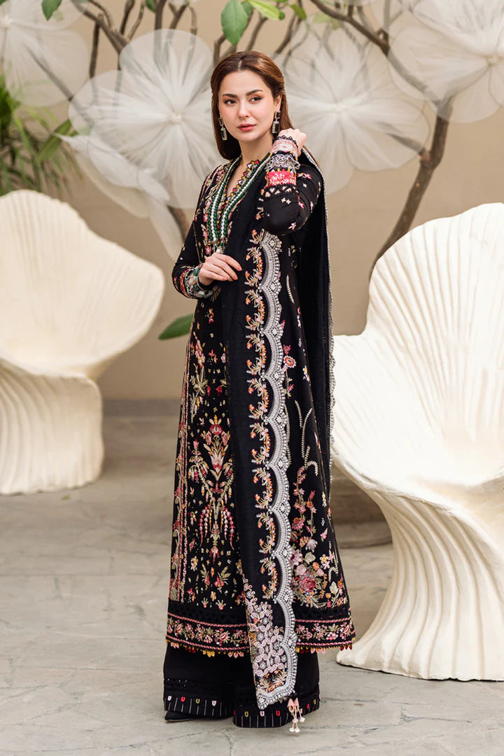 QALAMKAR SAHIL LUXURY EMBROIDERED LAWN - 3 PC UNSTITCHED