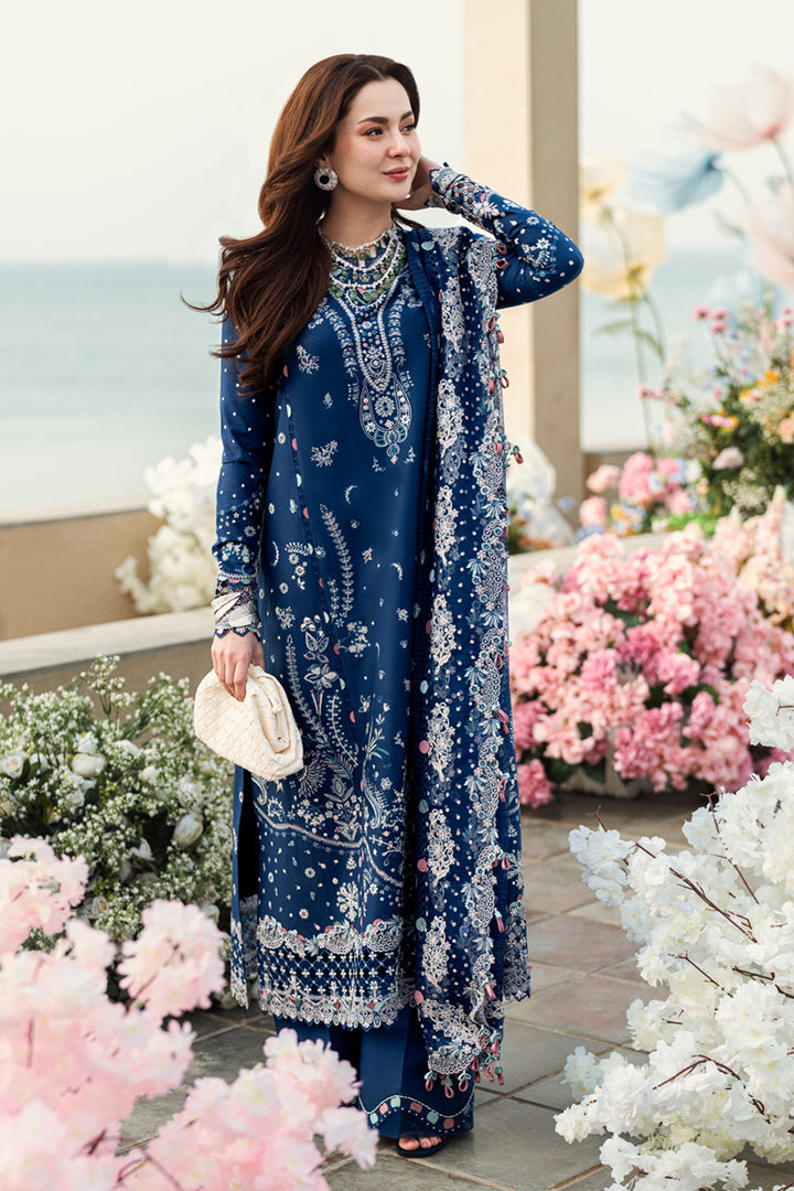 QALAMKAR LUXURY EMBROIDERED LAWN - 3 PC UNSTITCHED