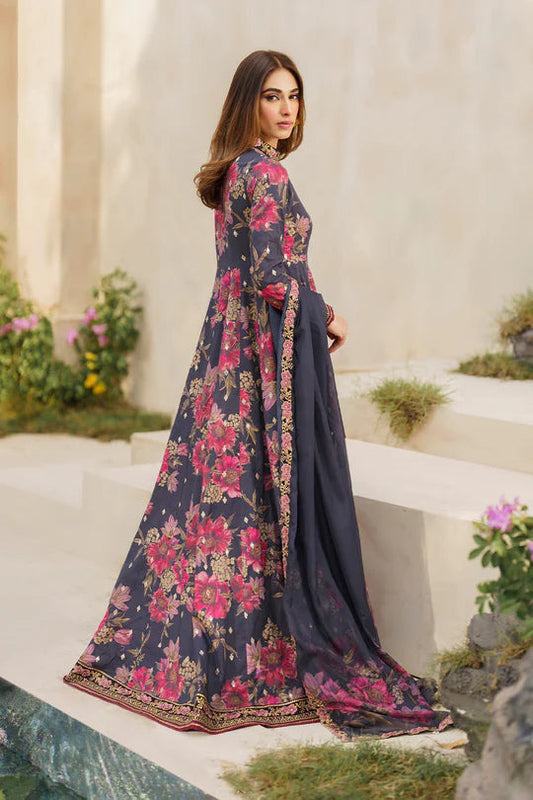 IZNIK DIGITAL PRINTED EMBROIDERED LAWN - 3 PC UNSTITCHED