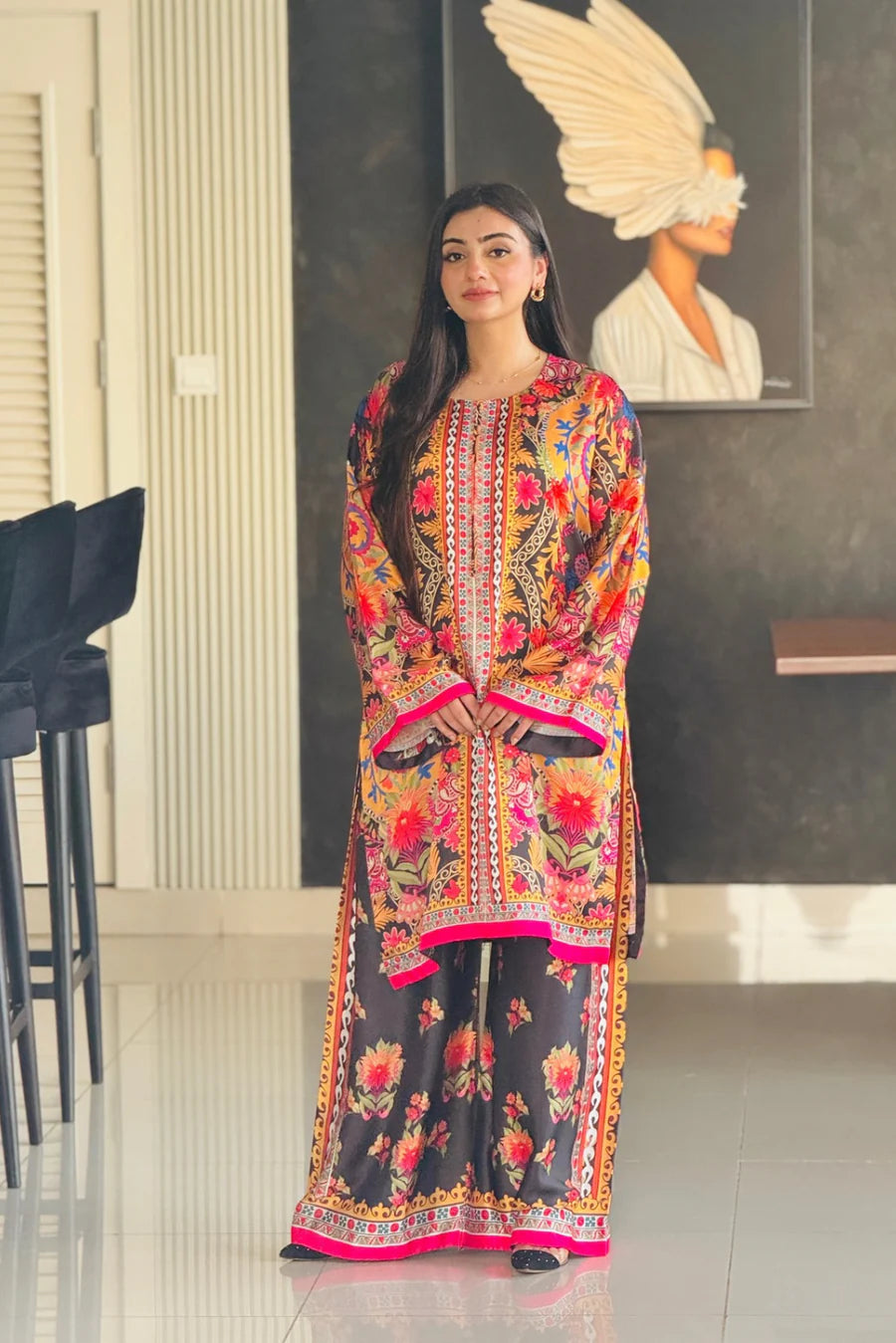 HOORAIN’S PRET DIGITAL PRINTED SILK - 2 PC STITCHED