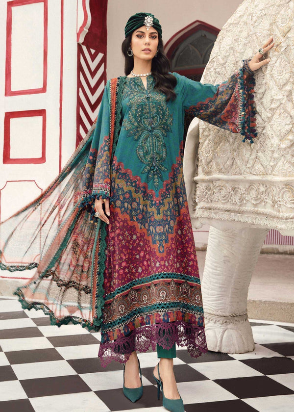 MARIA B FORMALS EMBROIDERED LAWN - 3 PC UNSTITCHED