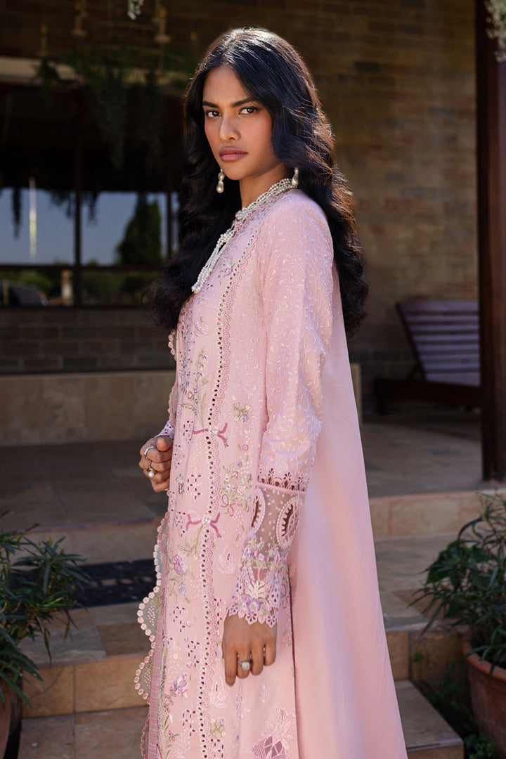 QALAMKAR EMBROIDERED CHIKANKARI LAWN - 3 PC UNSTITCHED