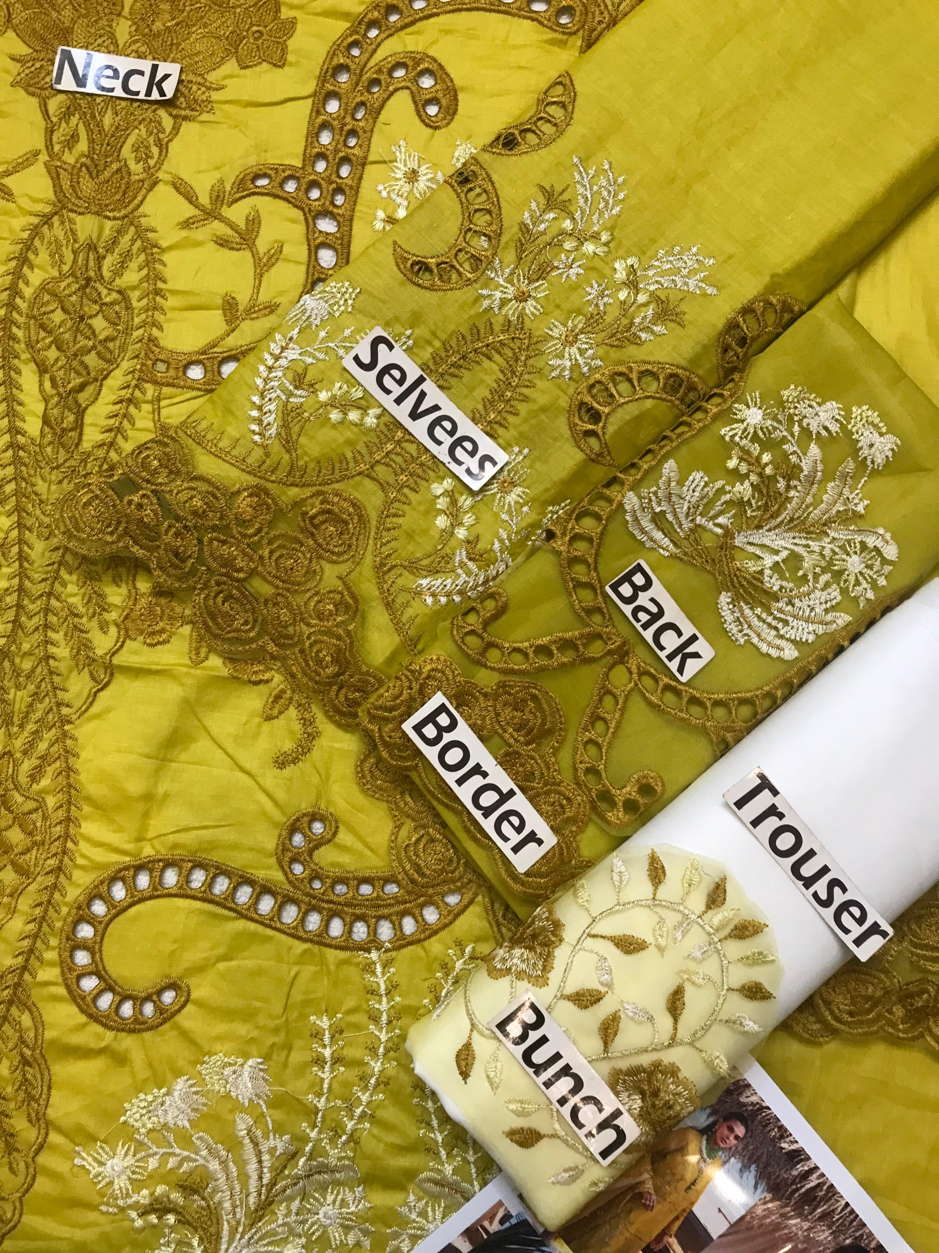 SAIRA SHAKIRA CHIKANKARI EMBROIDERED LAWN - 3 PC UNSTITCHED