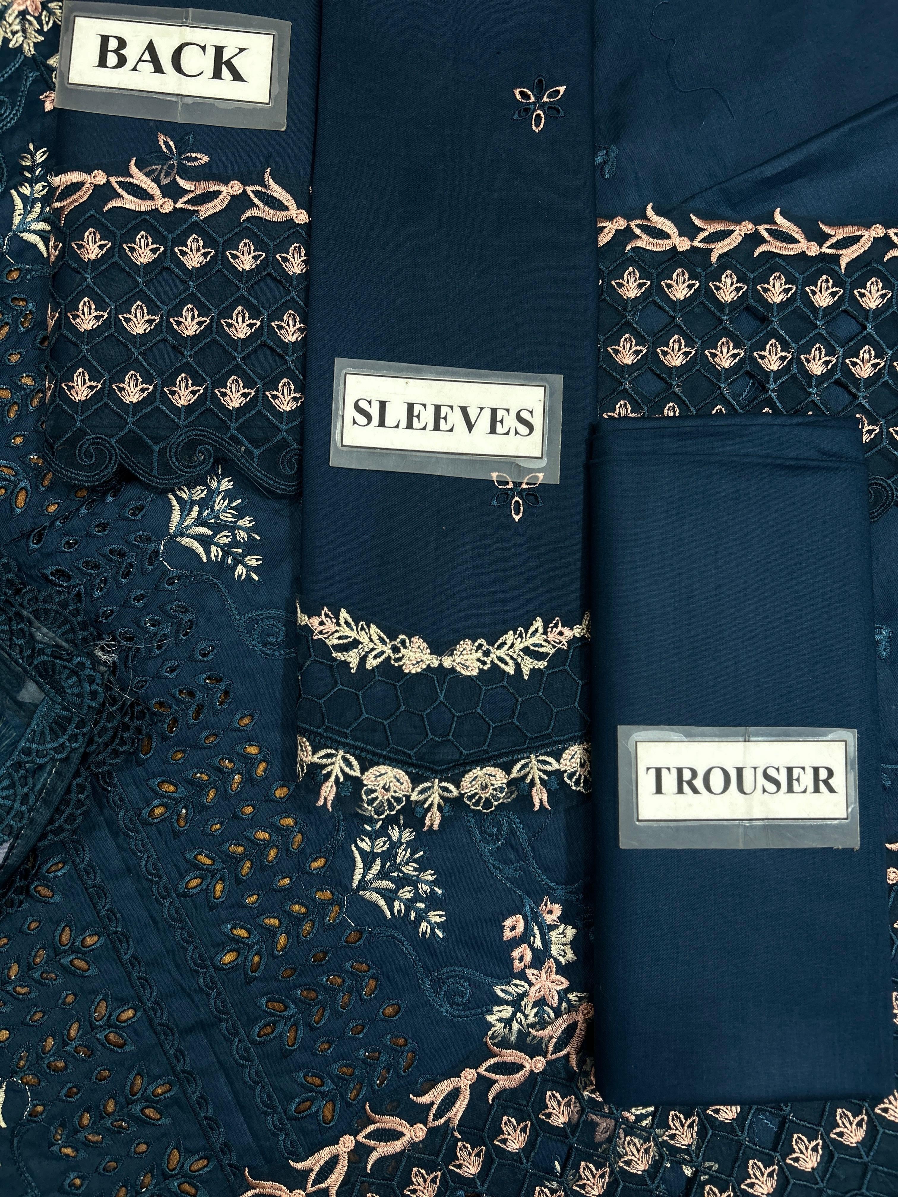 RANG RASIYA EMBROIDERED CHIKANKARI LAWN - 3 PC UNSTITCHED