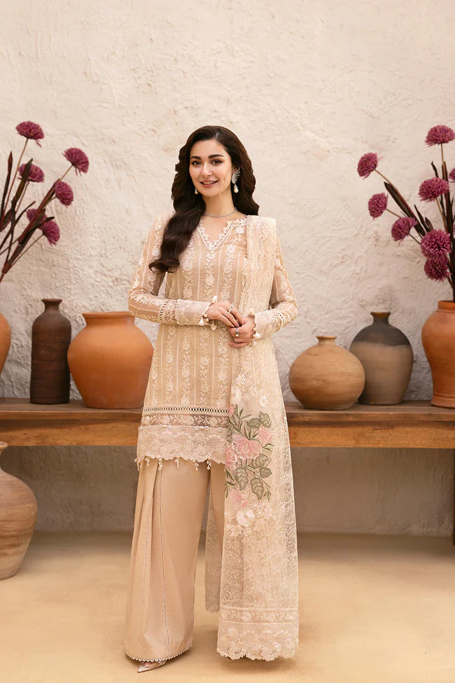 SAIRA RIZWAN EMBROIDERED LAWN - 3 PC UNSTITCHED