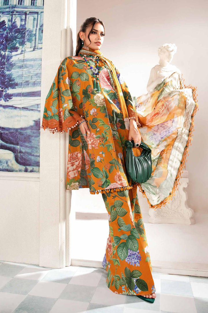 MARIA B FORMALS PRINTED EMBROIDERED LAWN - 3 PC UNSTITCHED