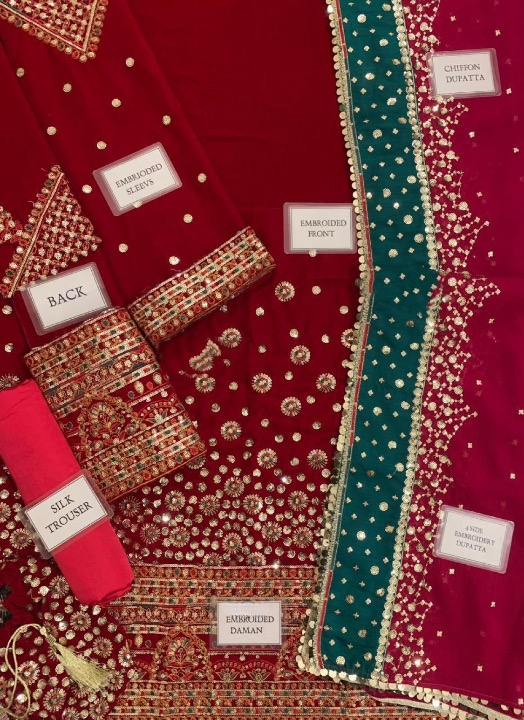 JAZMIN EMBROIDERED VELVET - 3 PC UNSTITCHED