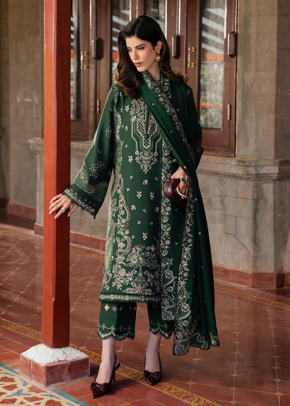 KANWAL MALIK EMBROIDERED LAWN - 3 PC UNSTITCHED