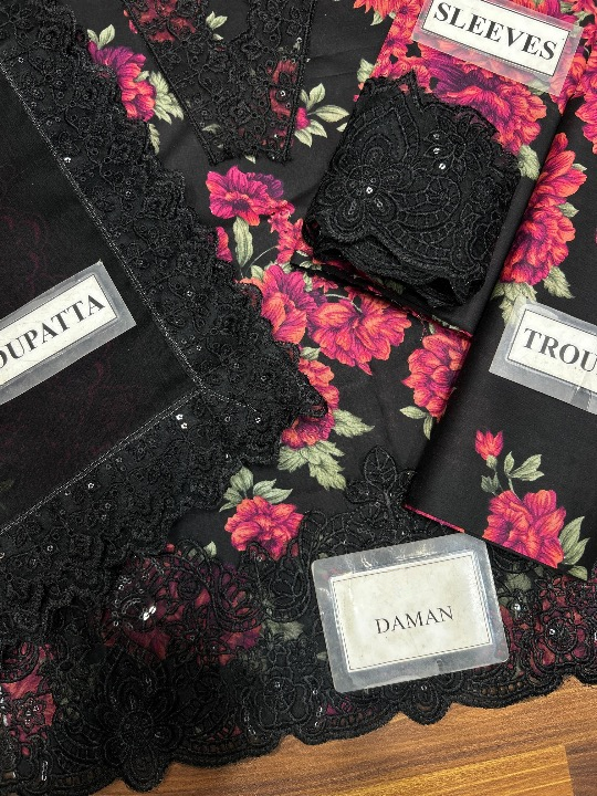 BAROQUE EMBROIDERED LAWN - 3 PC UNSTITCHED