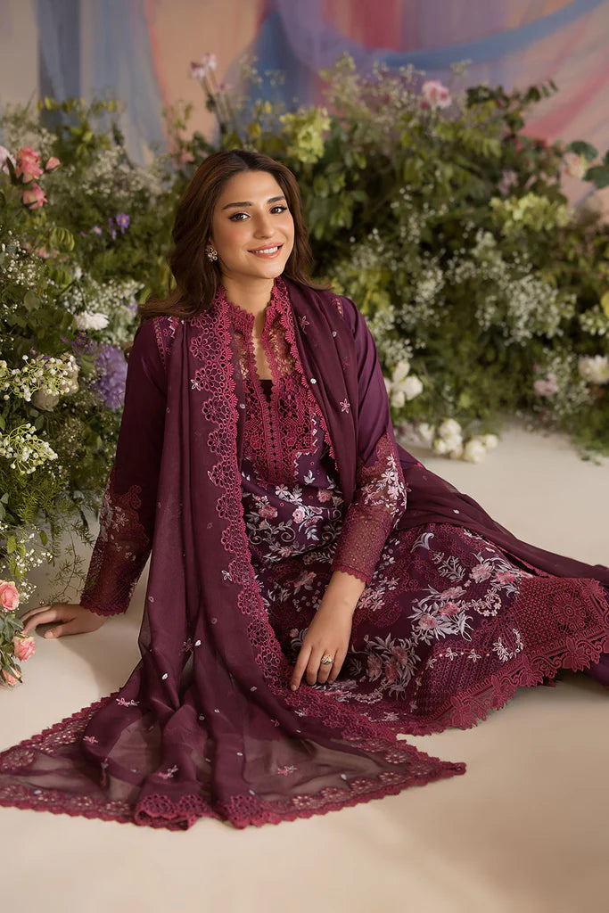 SOBIA NAZIR LUXURY EMBROIDERED CHIKANKARI LAWN - 3 PC UNSTITCHED