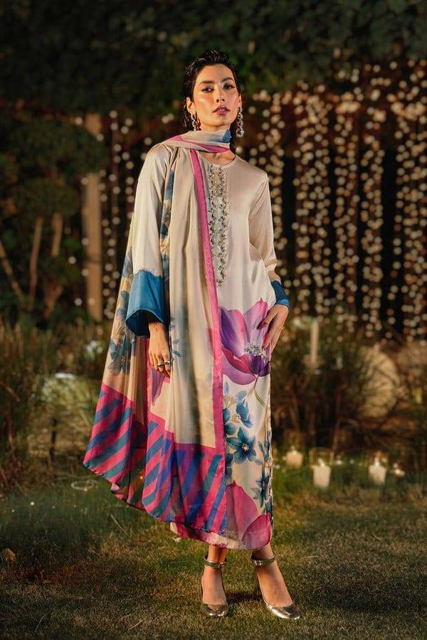 LULUSAR LUXURY FORMALS DIGITAL PRINTED SILK - 3 PC UNSTITCHED