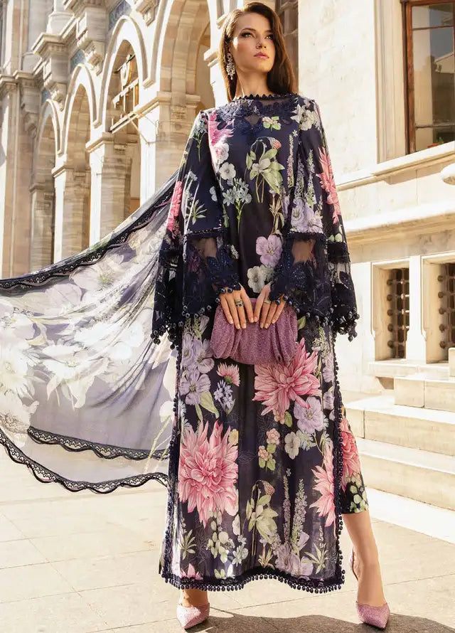 MARIA B FORMALS DIGITAL PRINTED LAWN - 3 PC UNSTITCHED