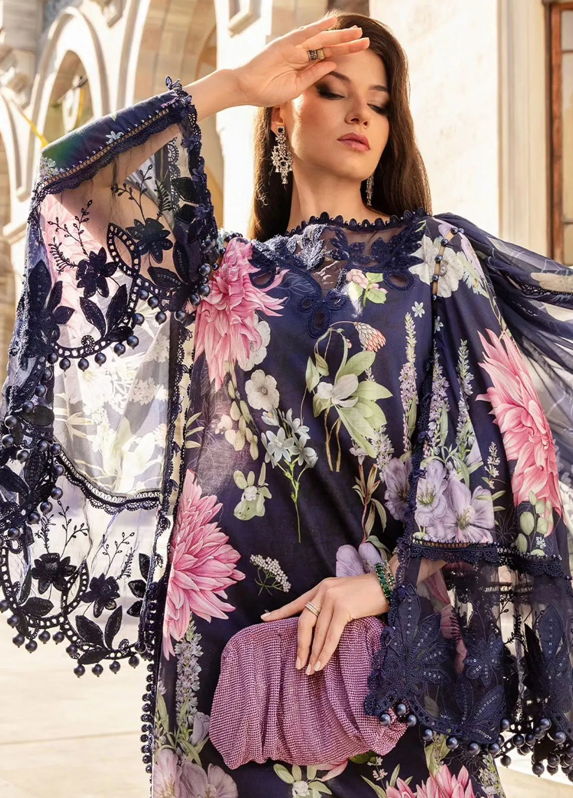 MARIA B FORMALS DIGITAL PRINTED LAWN - 3 PC UNSTITCHED