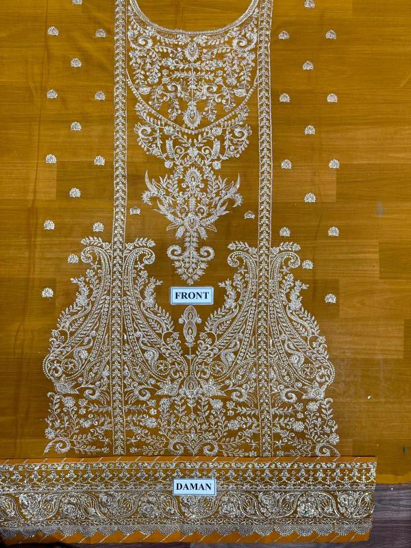 ASIM JOFA LUXURY EMBROIDERED CHIFFON - 3 PC UNSTITCHED