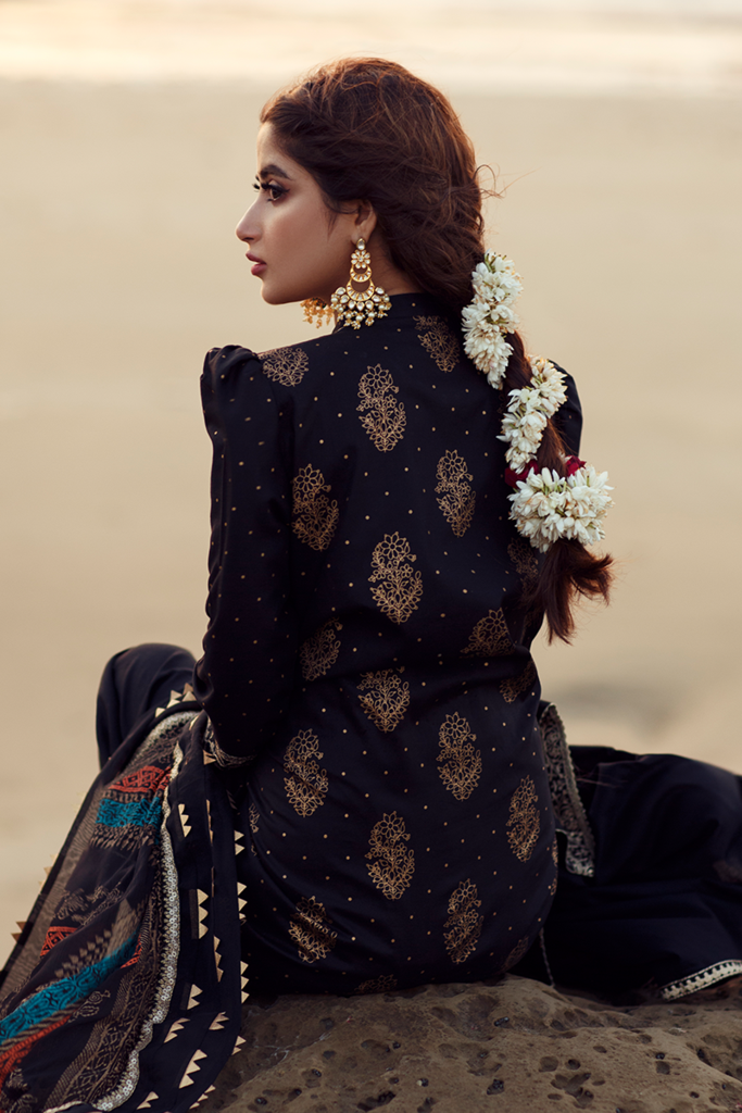QALAMKAR LUXURY EMBROIDERED CHIFFON - 3 PC UNSTITCHED