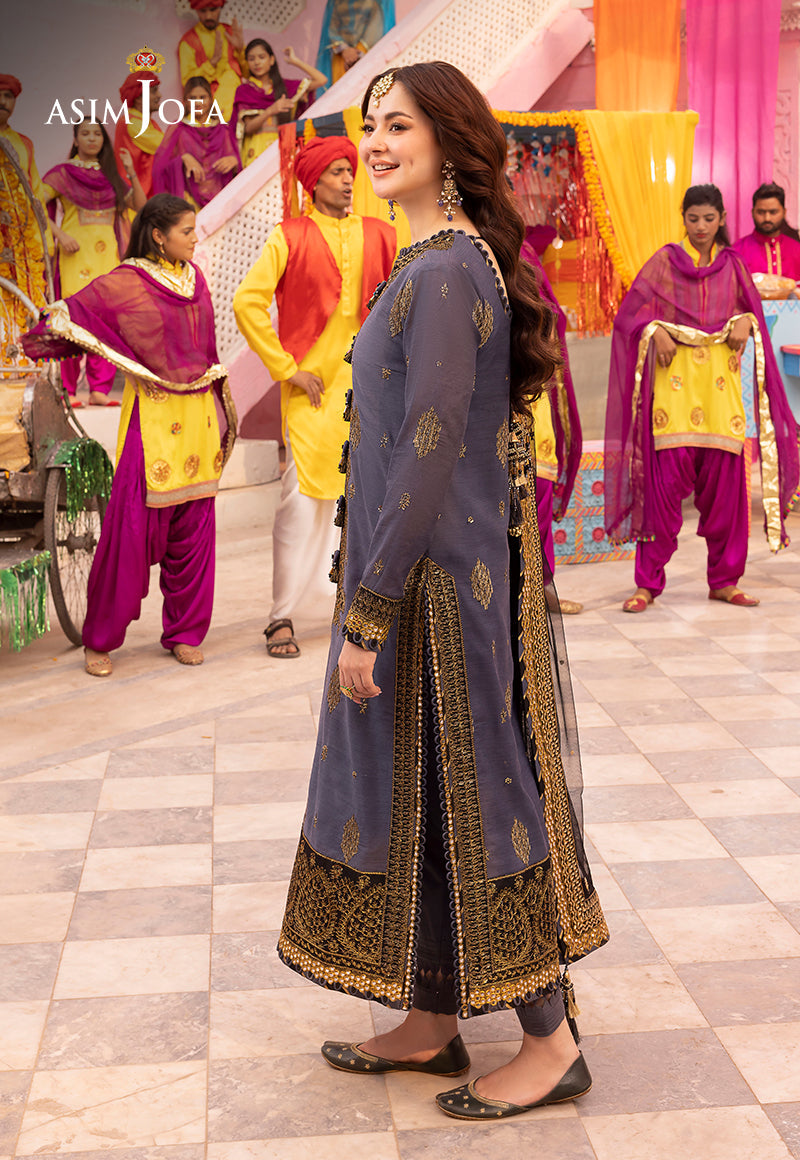 ASIM JOFA EMBROIDERED CHIFFON - 3 PC UNSTITCHED