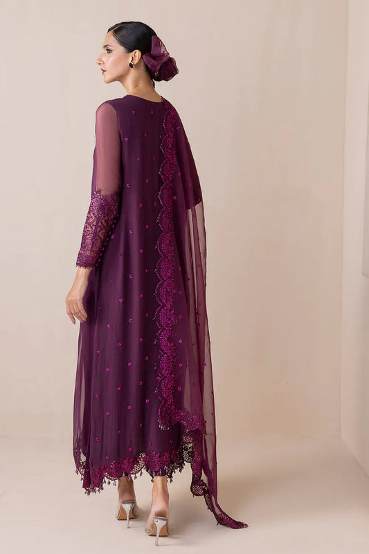 BAROQUE EMBROIDERED CHIFFON - 3 PC UNSTITCHED