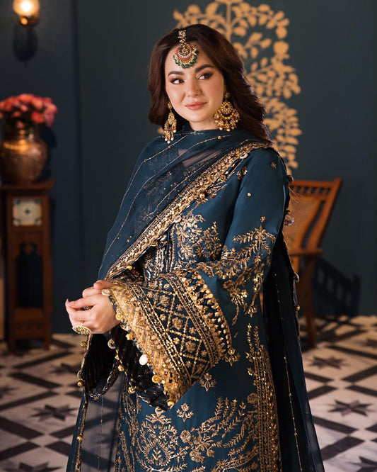 ASIM JOFA EMBROIDERED CHIFFON - 3 PC UNSTITCHED
