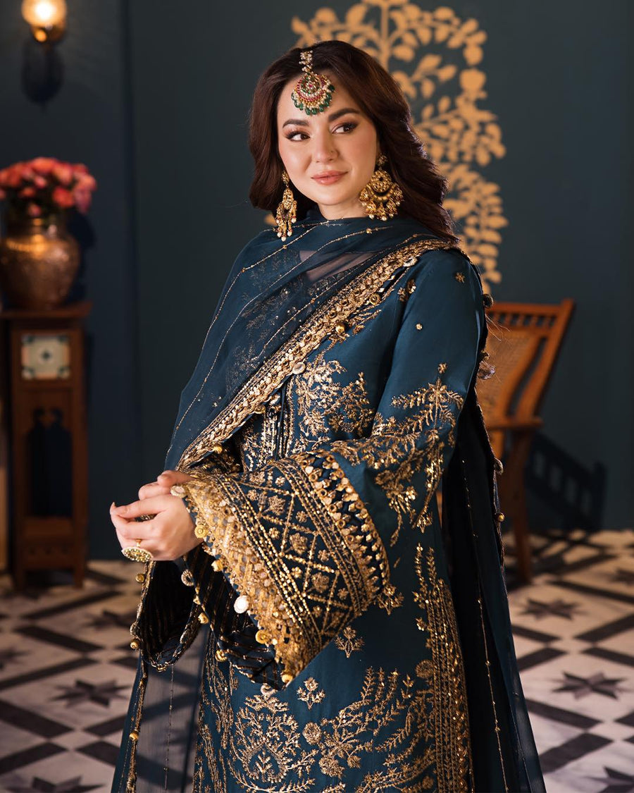 ASIM JOFA EMBROIDERED CHIFFON - 3 PC UNSTITCHED