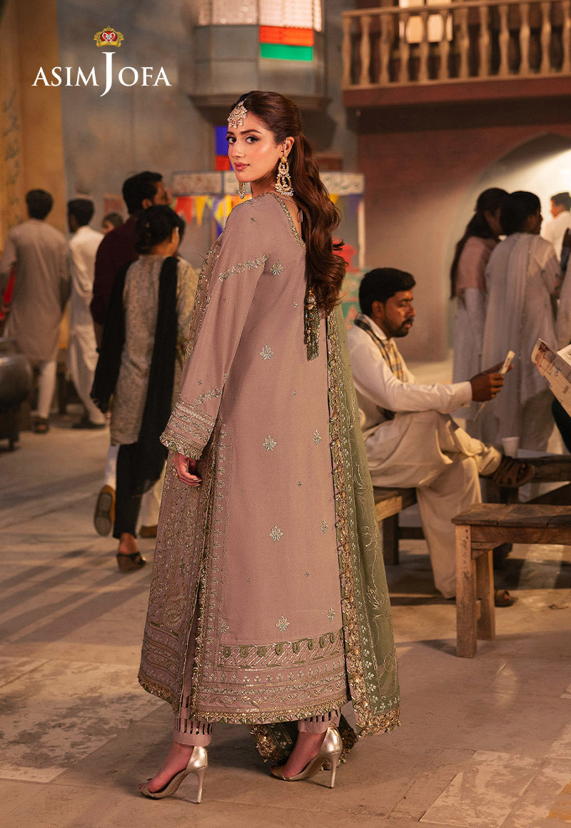 ASIM JOFA LUXURY EMBROIDERED CHIFFON - 3 PC UNSTITCHED