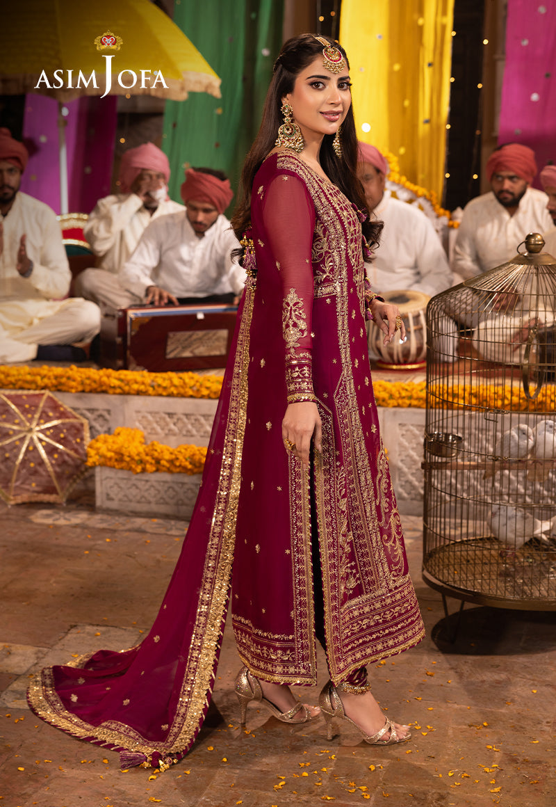 ASIM JOFA EMBROIDERED CHIFFON - 3 PC UNSTITCHED
