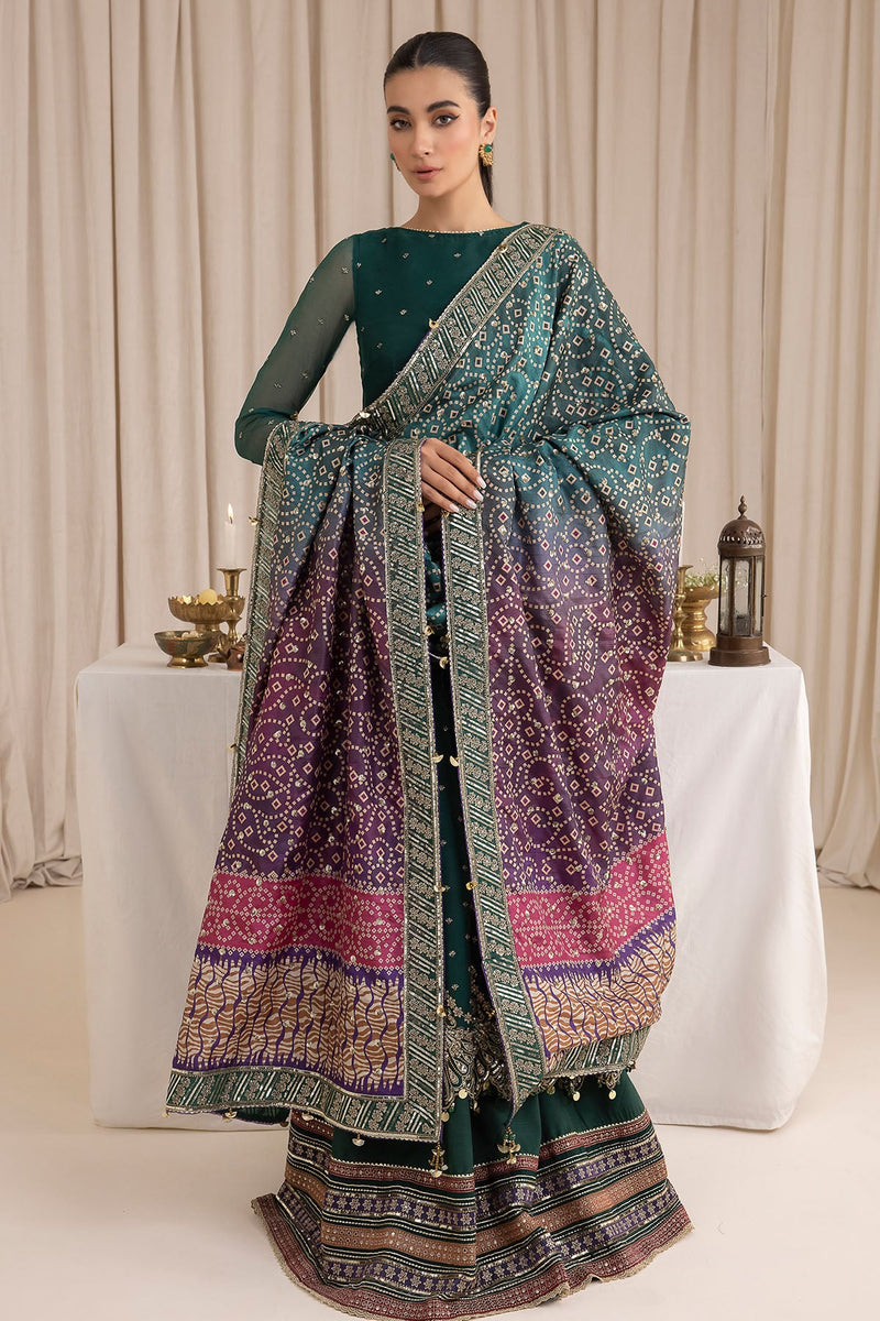 JAZMIN LUXURY EMBROIDERED CHIFFON - 3 PC UNSTITCHED