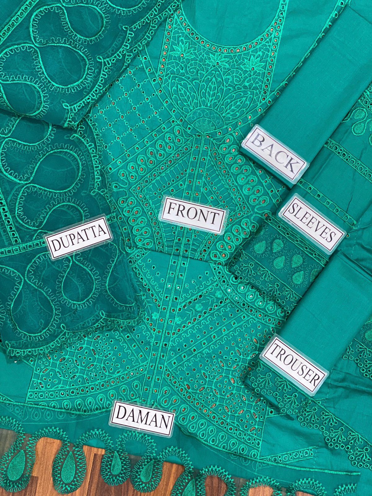 MARIA B LUXURY EMBROIDERED CHIKANKARI LAWN - 3 PC UNSTITCHED