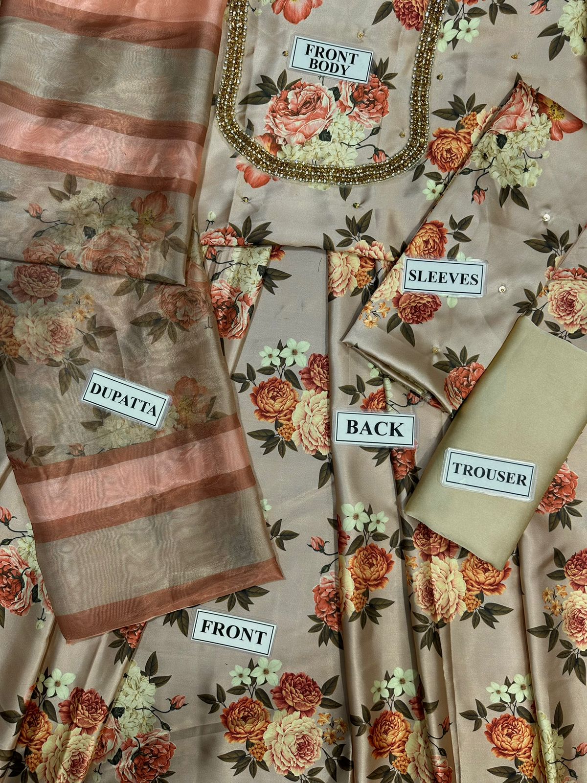 LULUSAR LUXURY DIGITAL PRINTED SHAMOS SILK - 3 PC UNSTITCHED