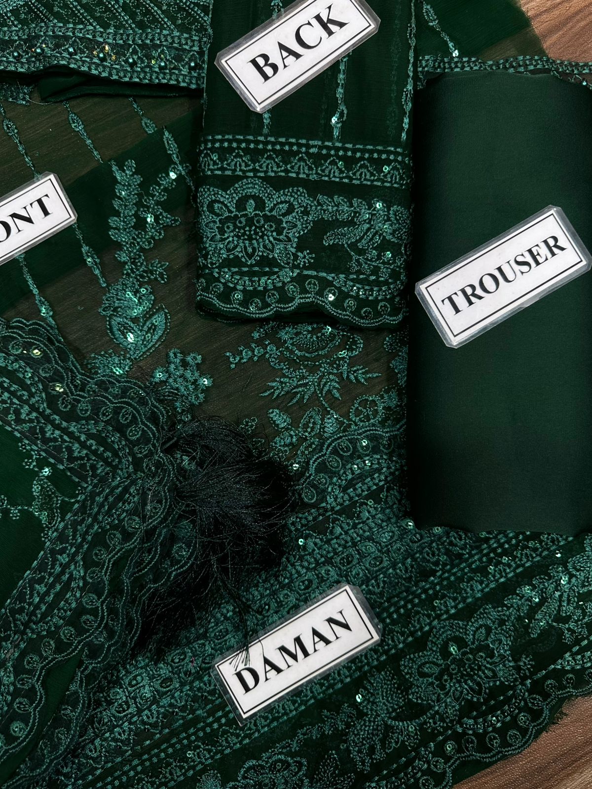 GULAAL LUXURY EMBROIDERED CHIFFON - 3 PC UNSTITCHED