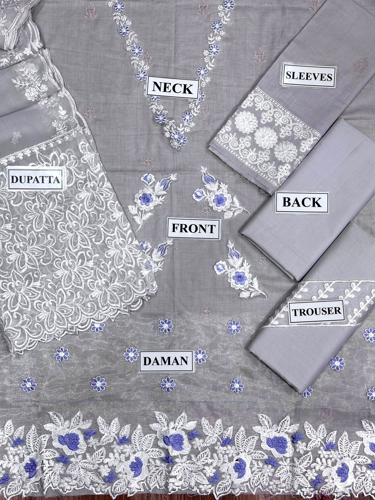 AZURE BAREEZE LAWN EMBROIDERED - 3 PC UNSTITCHED