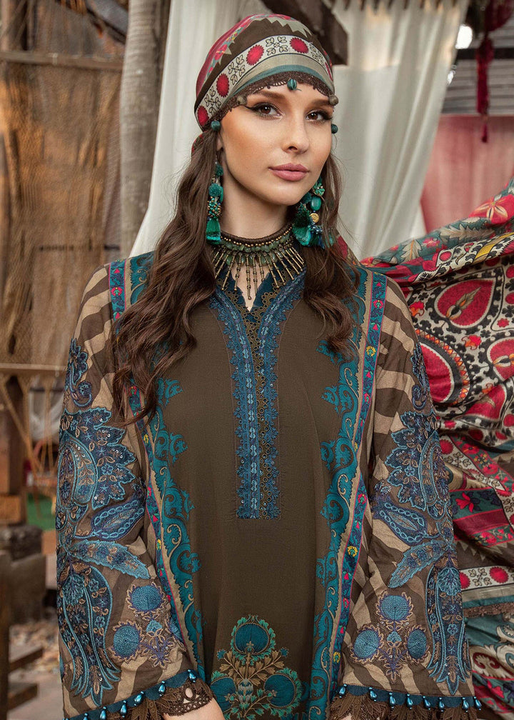 MARIA B LUXURY LAWN EMBROIDERED - 3 PC UNSTITCHED