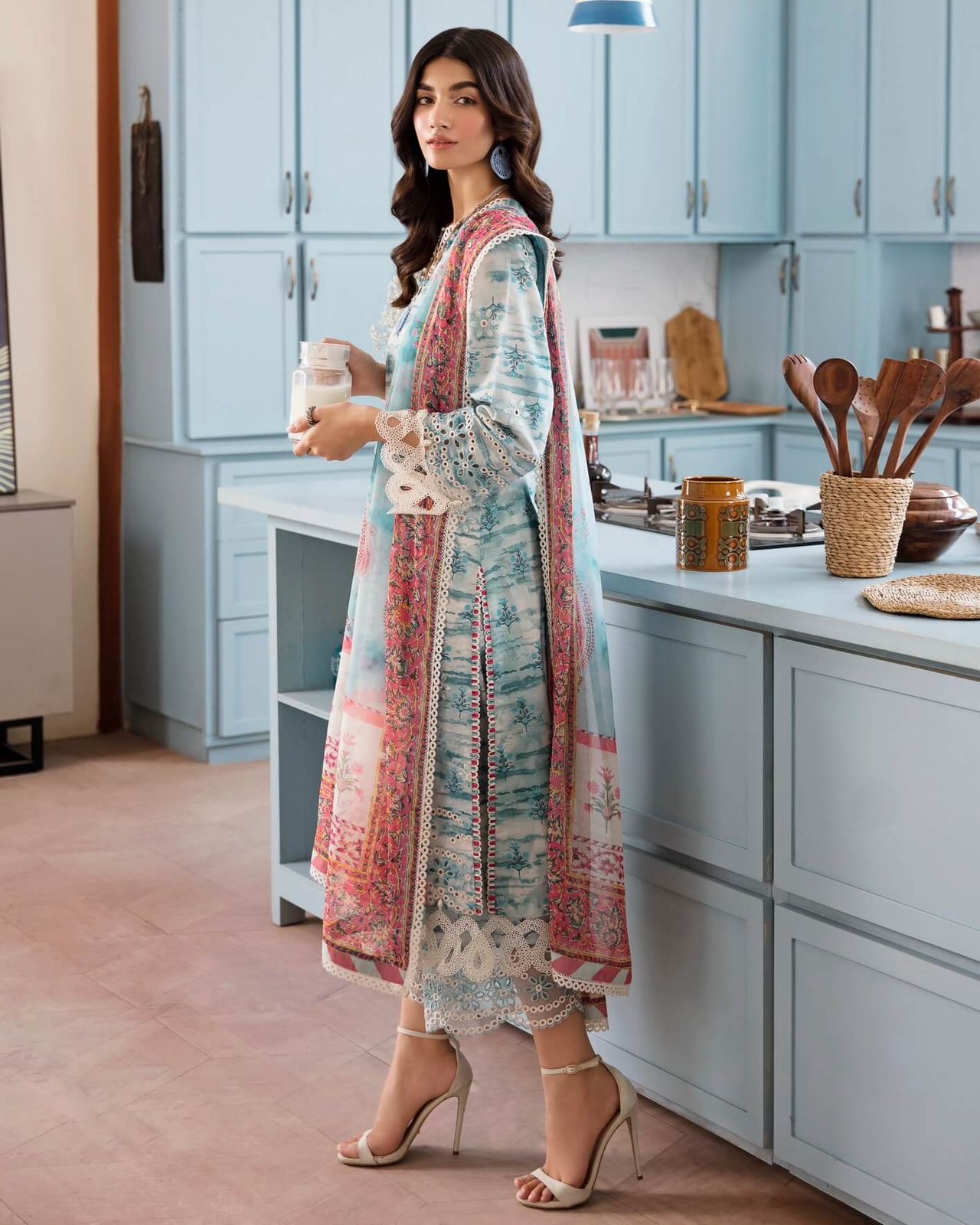 AFROZEH LUXURY SWISS LAWN EMBROIDERED 3 PC UNSTITCHED