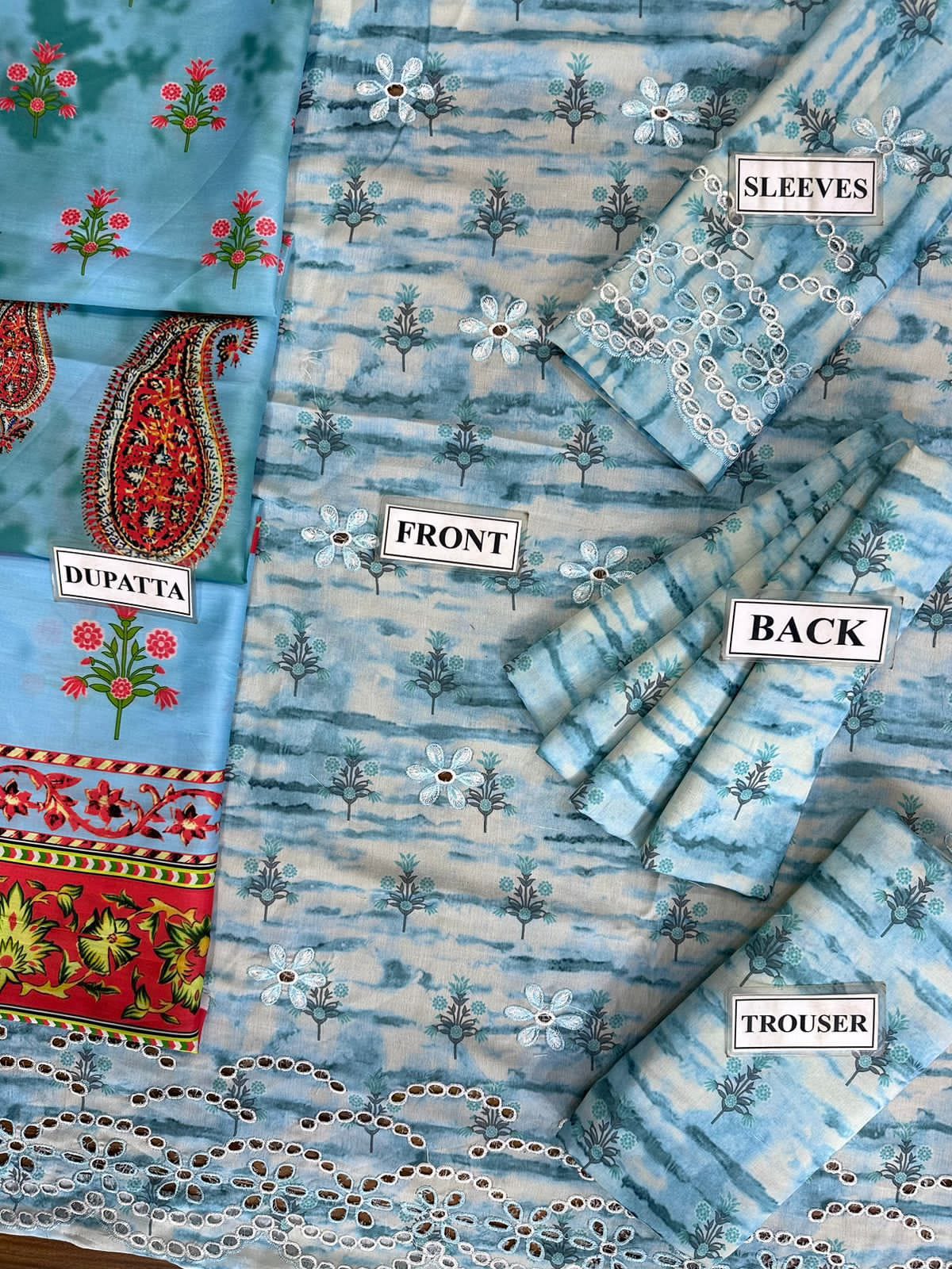 AFROZEH LUXURY SWISS LAWN EMBROIDERED 3 PC UNSTITCHED