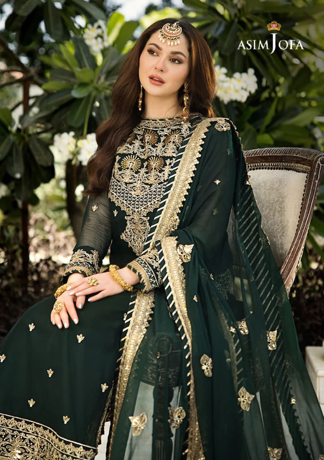 ASIM JOFA EMBROIDERED CHIFFON - 3 PC UNSTITCHED