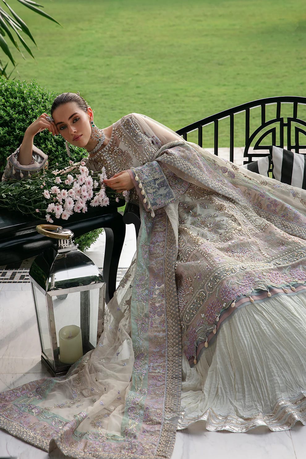 AVYANA LUXURY WEDDING EMBROIDERED ORGANZA - 3 PC UNSTITCHED
