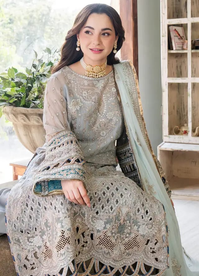 IMROZIA LUXURY WEDDING EMBROIDERED ORGANZA - 3 PC UNSTITCHED