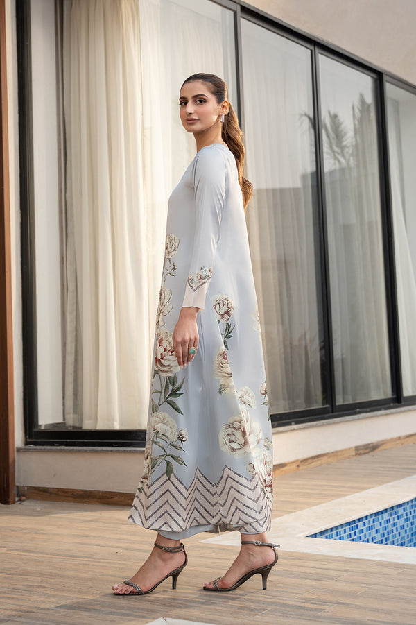 LULUSAR DIGITAL PRINTED SHAMOS SILK - 3 PC UNSTITCHED