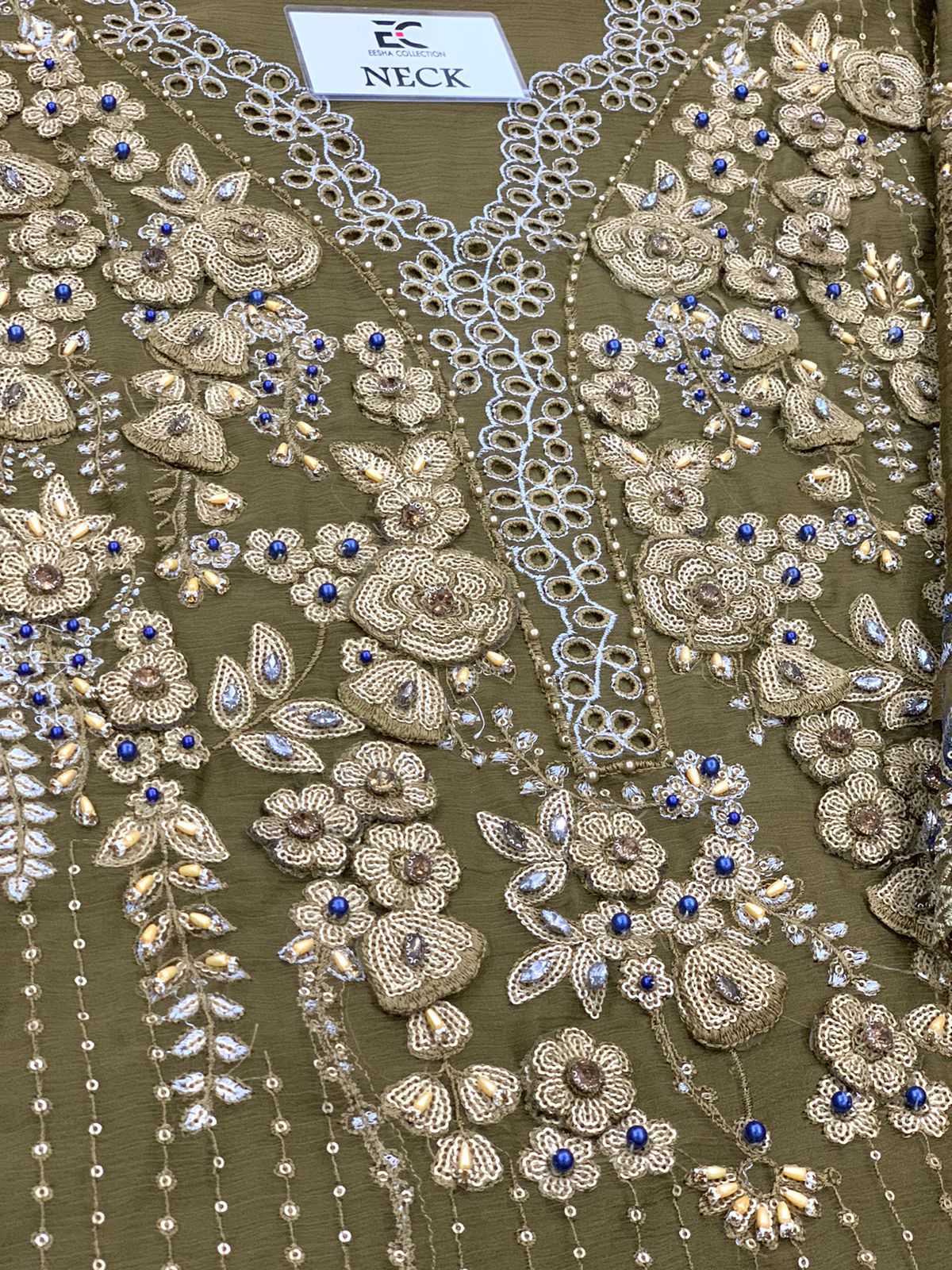 MARIA B LUXURY WEDDING EMBROIDERED CHIFFON - 3 PC UNSTITCHED