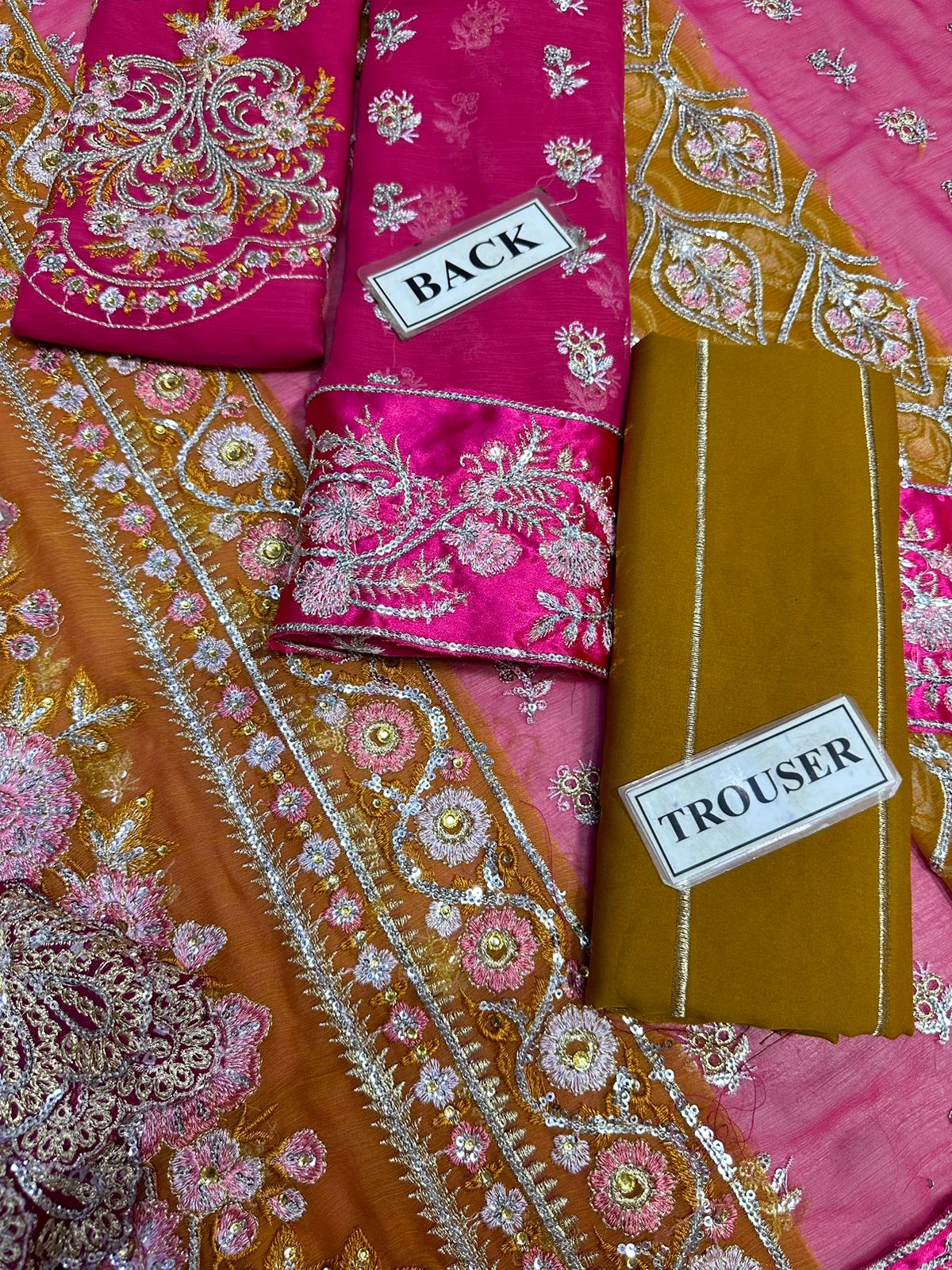 CRIMSON LUXURY EMBROIDERED CHIFFON - 3 PC UNSTITCHED