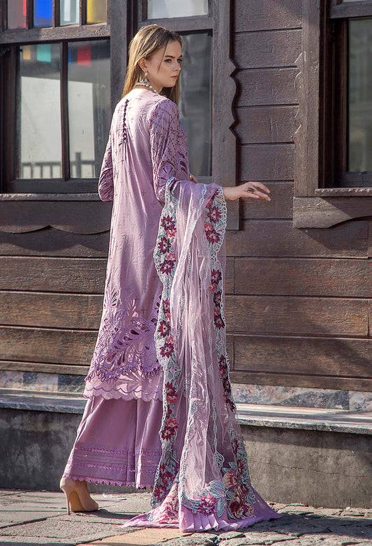 ADNAN LIBAS LUXURY CHIKANKARI EMBROIDERED LAWN - 3 PC UNSTITCHED