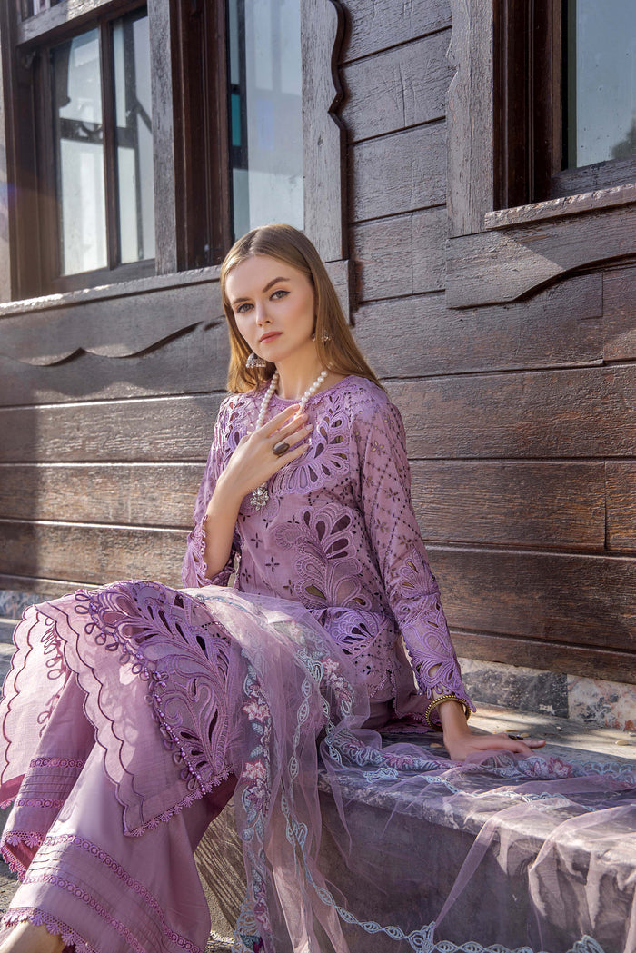 ADNAN LIBAS LUXURY CHIKANKARI EMBROIDERED LAWN - 3 PC UNSTITCHED