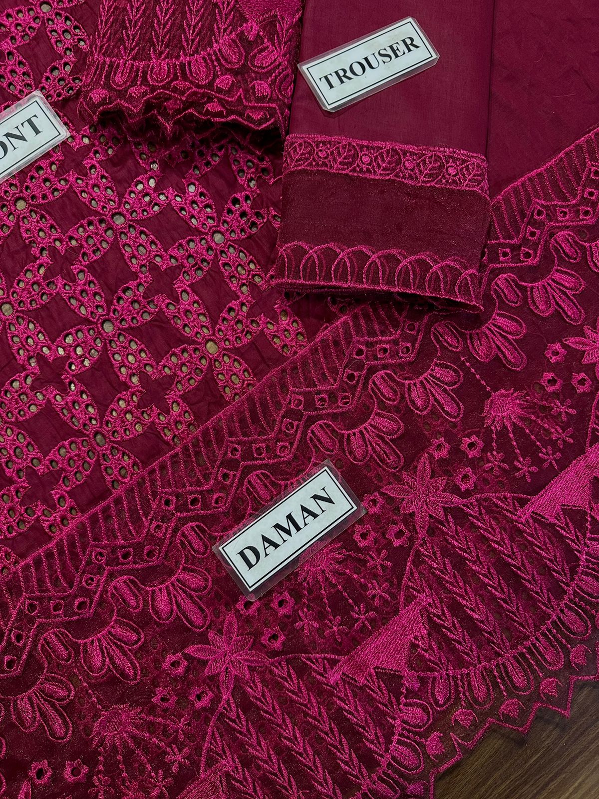 ZAINAB CHOTTANI LUXURY EMBROIDERED CHIKANKARI LAWN - 3 PC UNSTITCHED