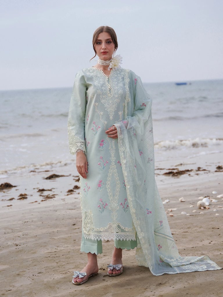 AABAYAAN LUXURY CHIKANKARI EMBROIDERED LAWN - 3 PC UNSTITCHED
