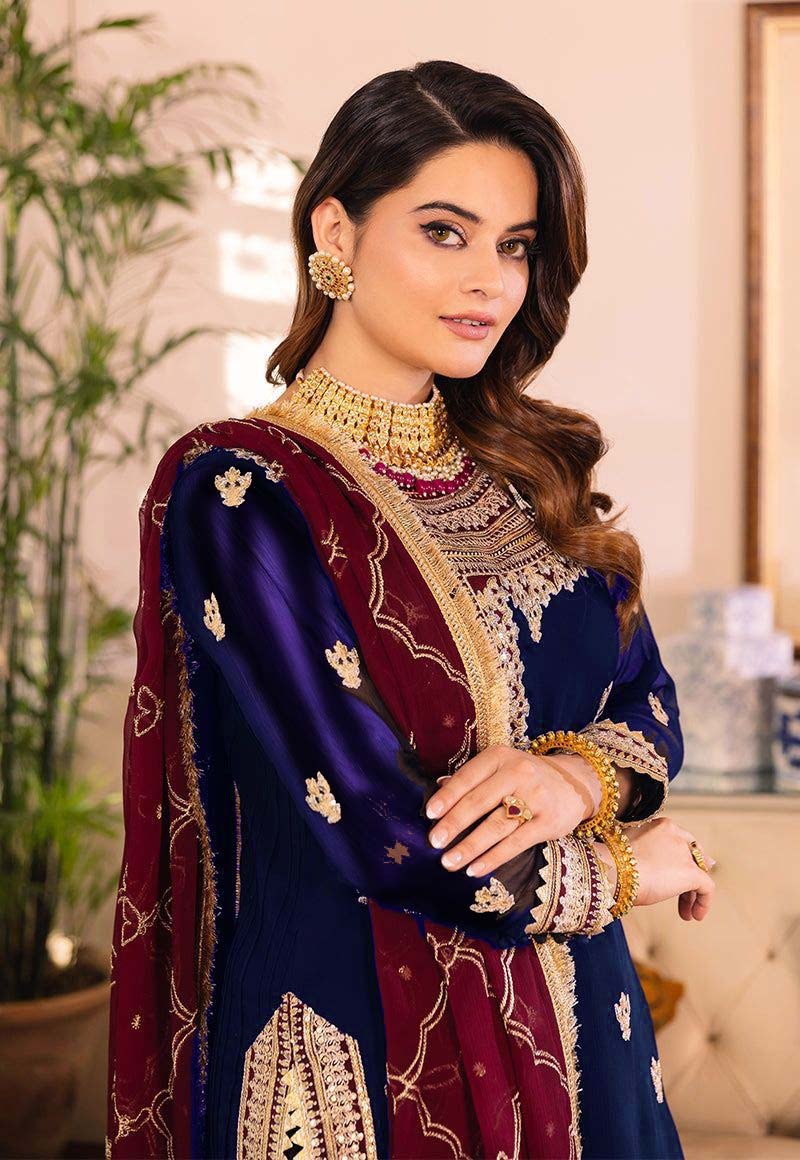 ASIM JOFA LUXURY EMBROIDERED CHIFFON - 3 PC UNSTITCHED