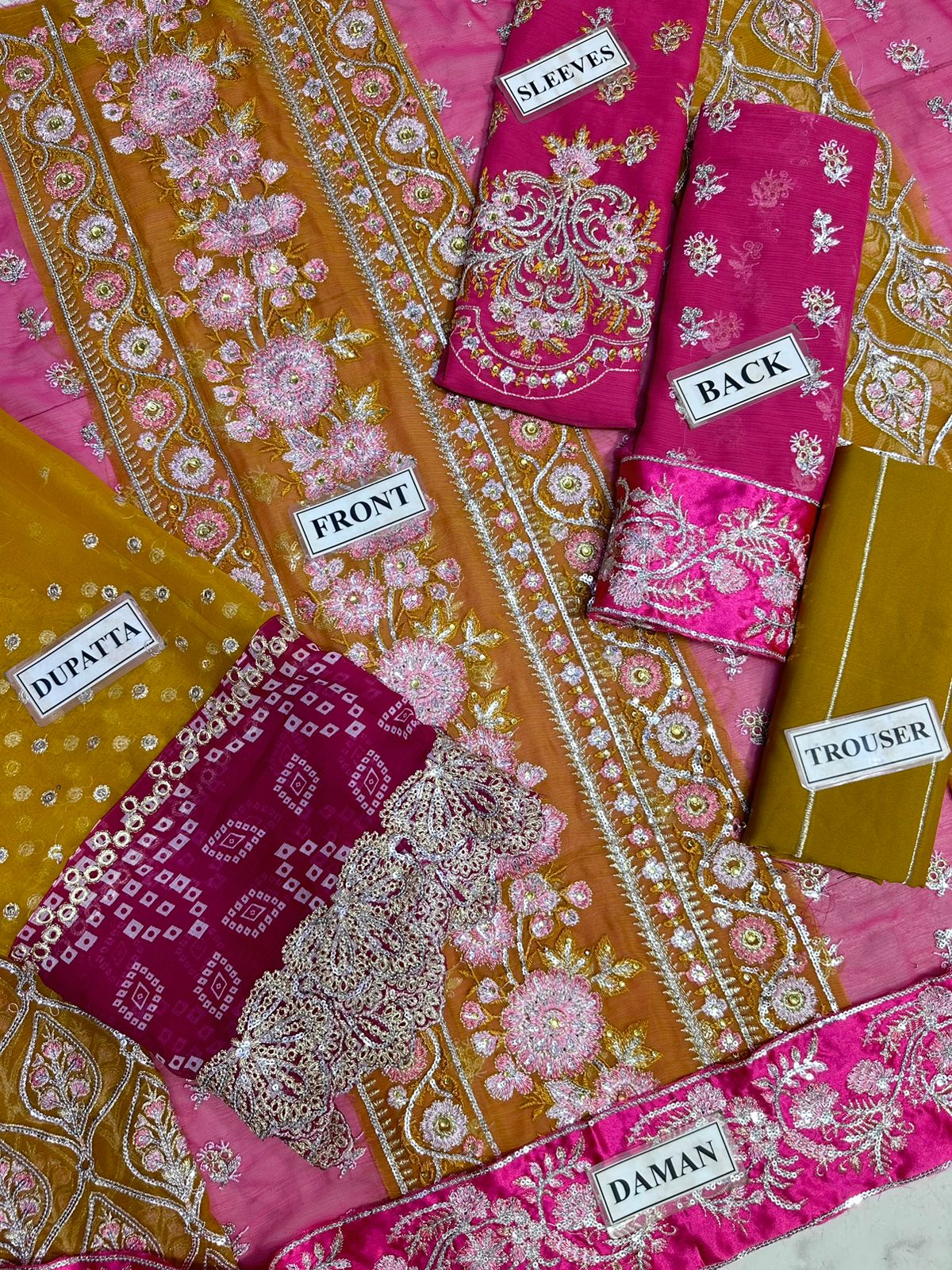 CRIMSON LUXURY EMBROIDERED CHIFFON - 3 PC UNSTITCHED