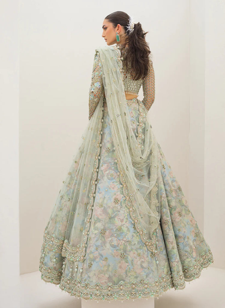 QALAMKAR LUXURY EMBROIDERED NET MAXI - 3 PC UNSTITCHED