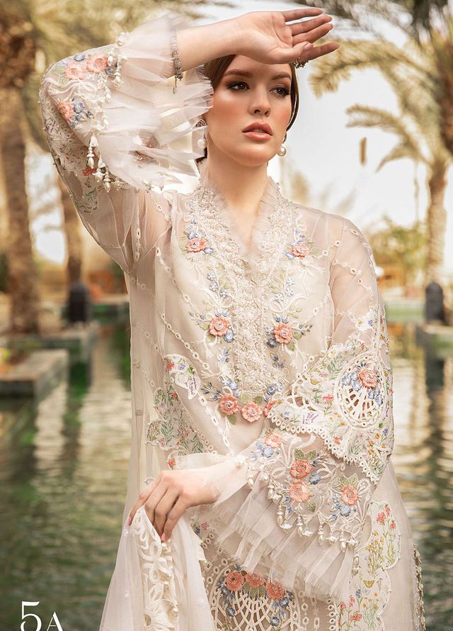 MARIA B LUXURY EMBROIDERED ORGANZA - 3 PC UNSTITCHED