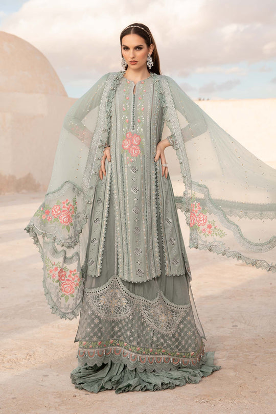 MARIA B LUXURY CHIKANKARI EMBROIDERED LAWN - 3 PC UNSTITCHED